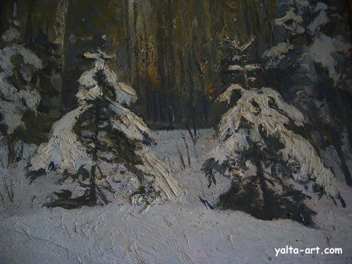 Картина Виктора Фербера, Ели, Галерея Yalta-Art