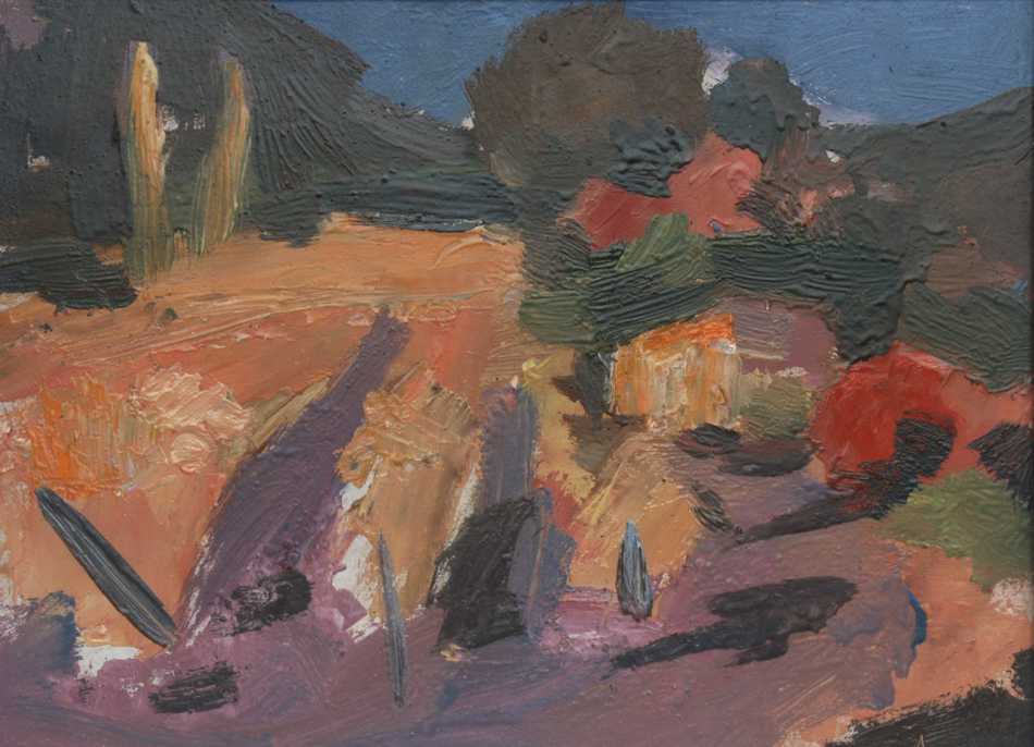 Картина Вячеслава Карелина, Осенний мотив, оргалит, масло, 2003