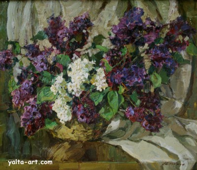 Картина Анны Олейник, Сирень, Галерея Yalta-Art