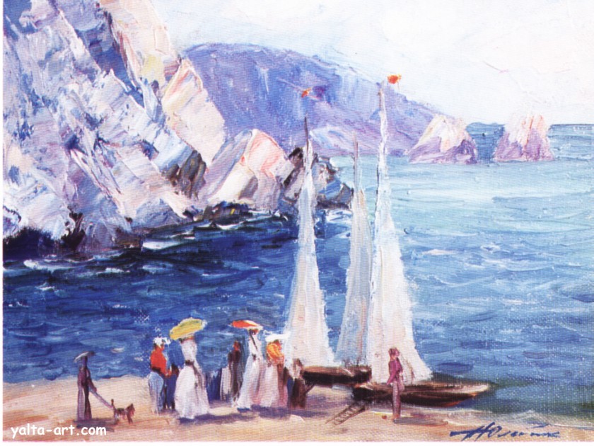 Картина Анны Олейник, Морская прогулка, Галерея Ялта-Арт