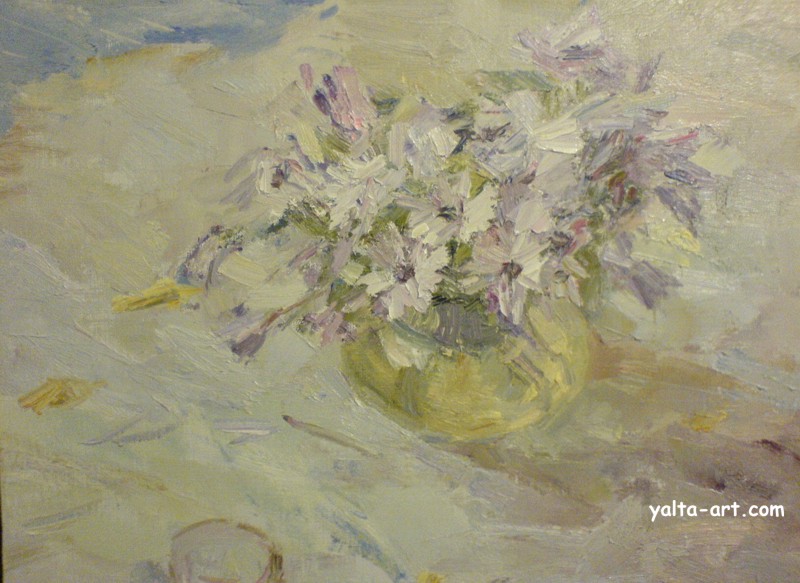 Картина Андрея Орлова, Хризантемы, www.yalta-art.com