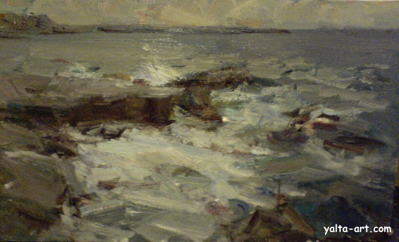 Картина Андрея Орлова, Вечер у моря, Галерея Yalta-Art