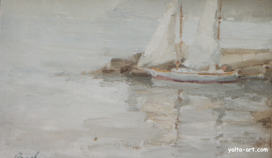 Картина Андрея Орлова, Яхта, Галерея Yalta-Art