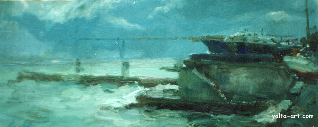 Картина Андрея Орлова, Зимнее море, Галерея Yalta-Art