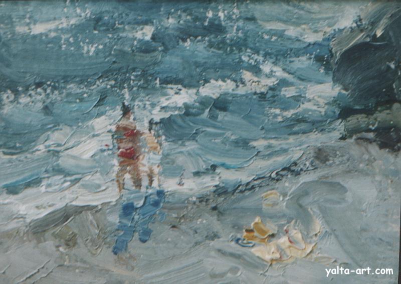 Картина Андрея Орлова, Пляж, Галерея Ялта-Арт