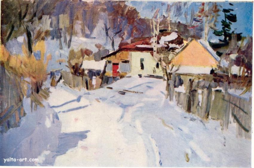 Картина Федора Захарова, Зима, Галерея Yalta-Art